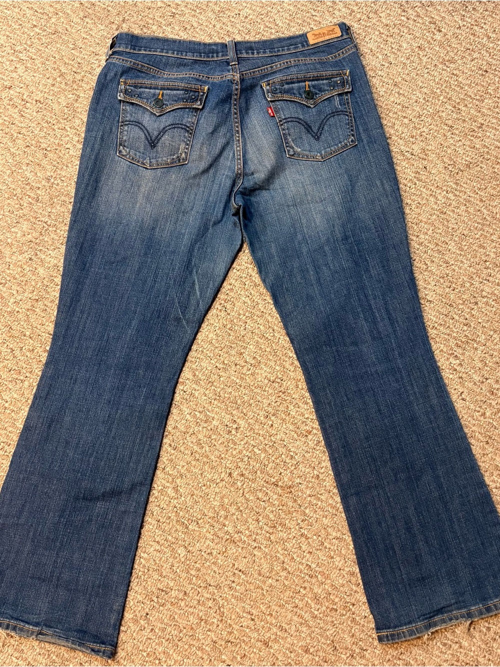Levi's 515 Women’s Medium Wash Blue Bootcut Mid Rise Denim Jeans Size 12S 31/30